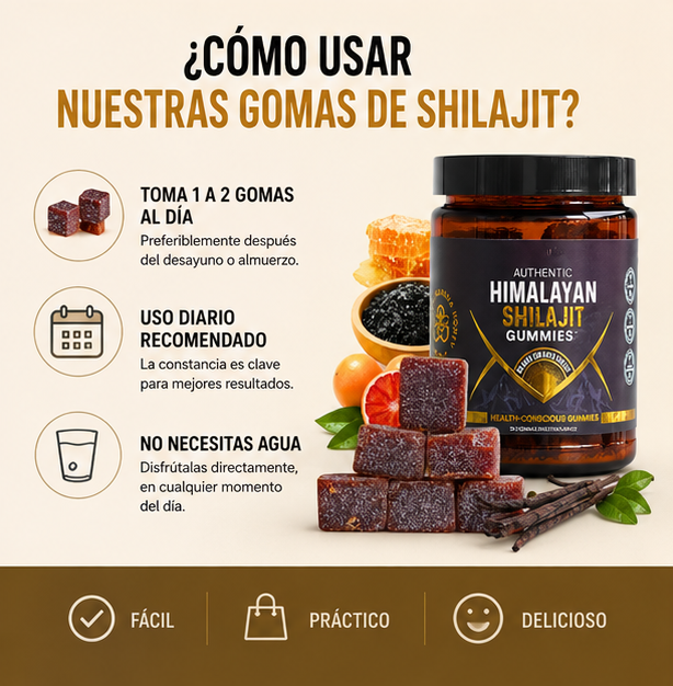 Shilajit del Himalaya Goma